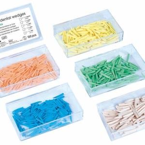 Coins interdentaires - Coffret de 100 coins en érable