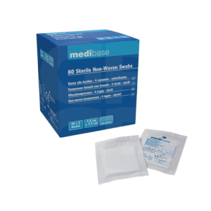 Compresses non tissées MEDIBASE boîte de 80 de 4 plis