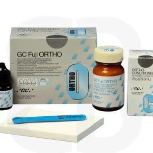 Fuji ortho coffret poudre/liquide GC Ciment de verre ionomere chemopolymerisable renforcé à la résine